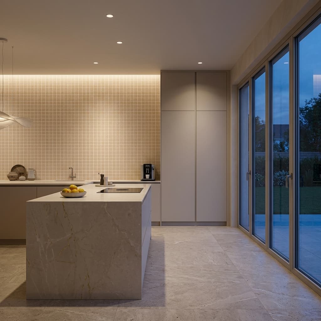 Lutezia Beige Mosaico 12x12