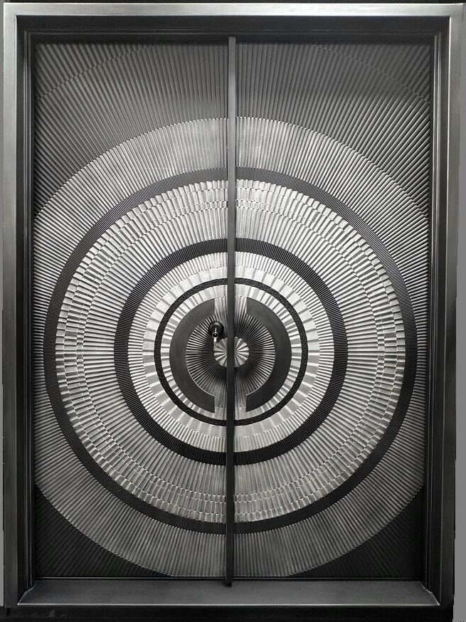 Modern & Contemporary iron door — Centre circle