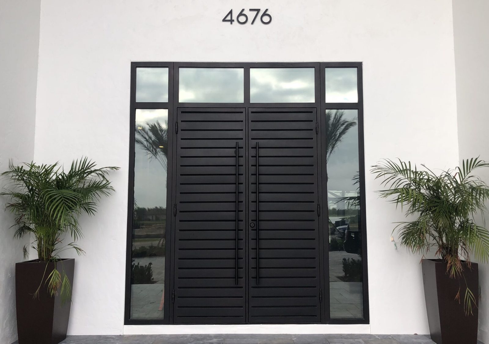 Modern & Contemporary iron door — Solid double