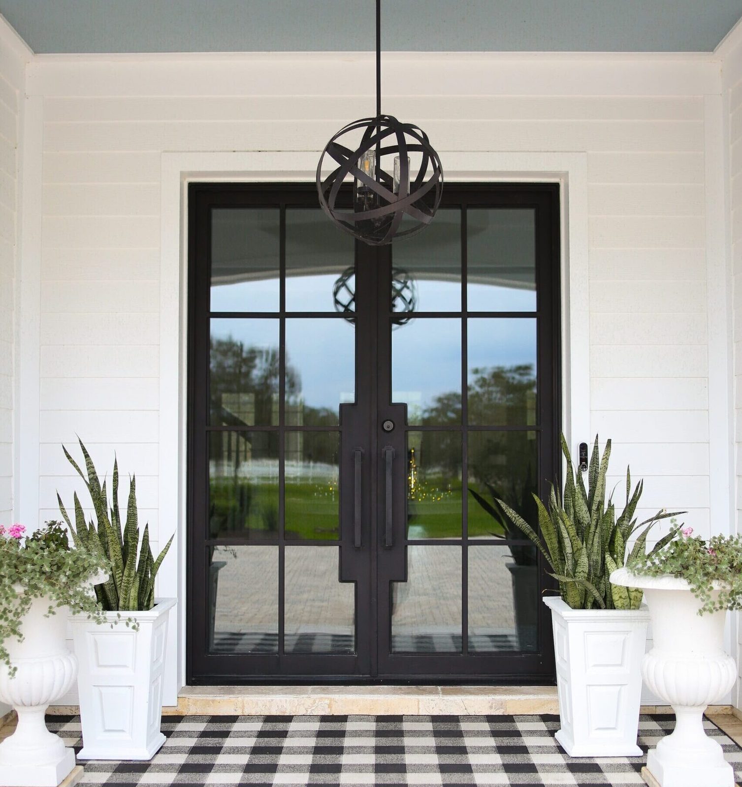 The same entry after the iron door was installed, remodel 1