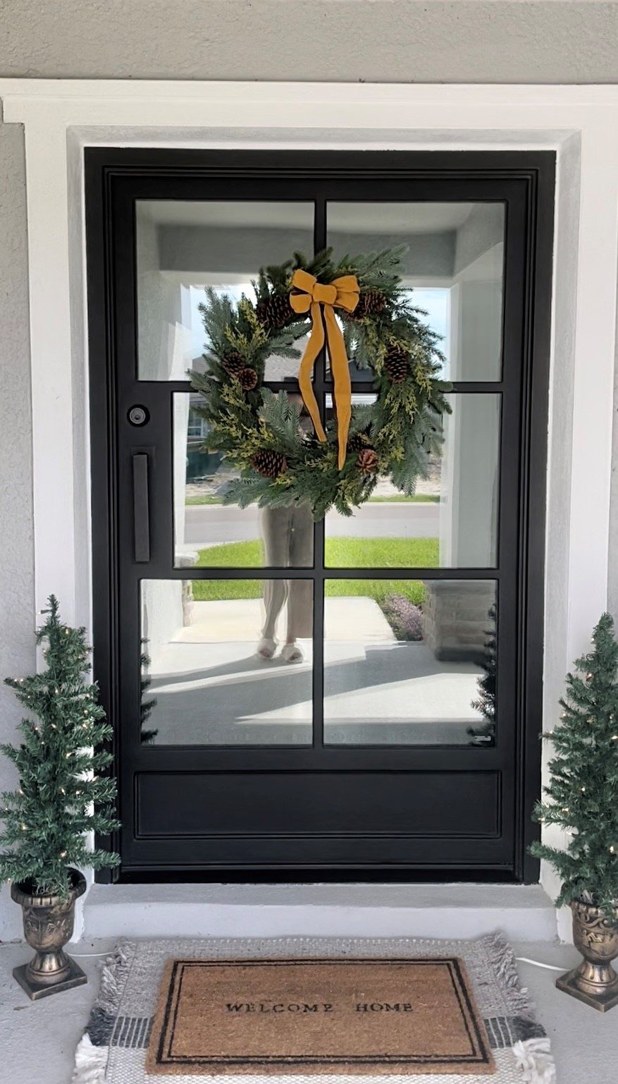 The same entry after the iron door was installed, remodel 2