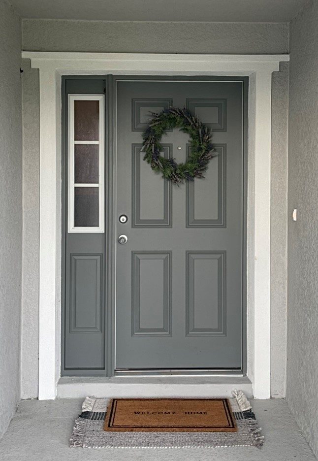 Entry before the iron door was installed, remodel 2