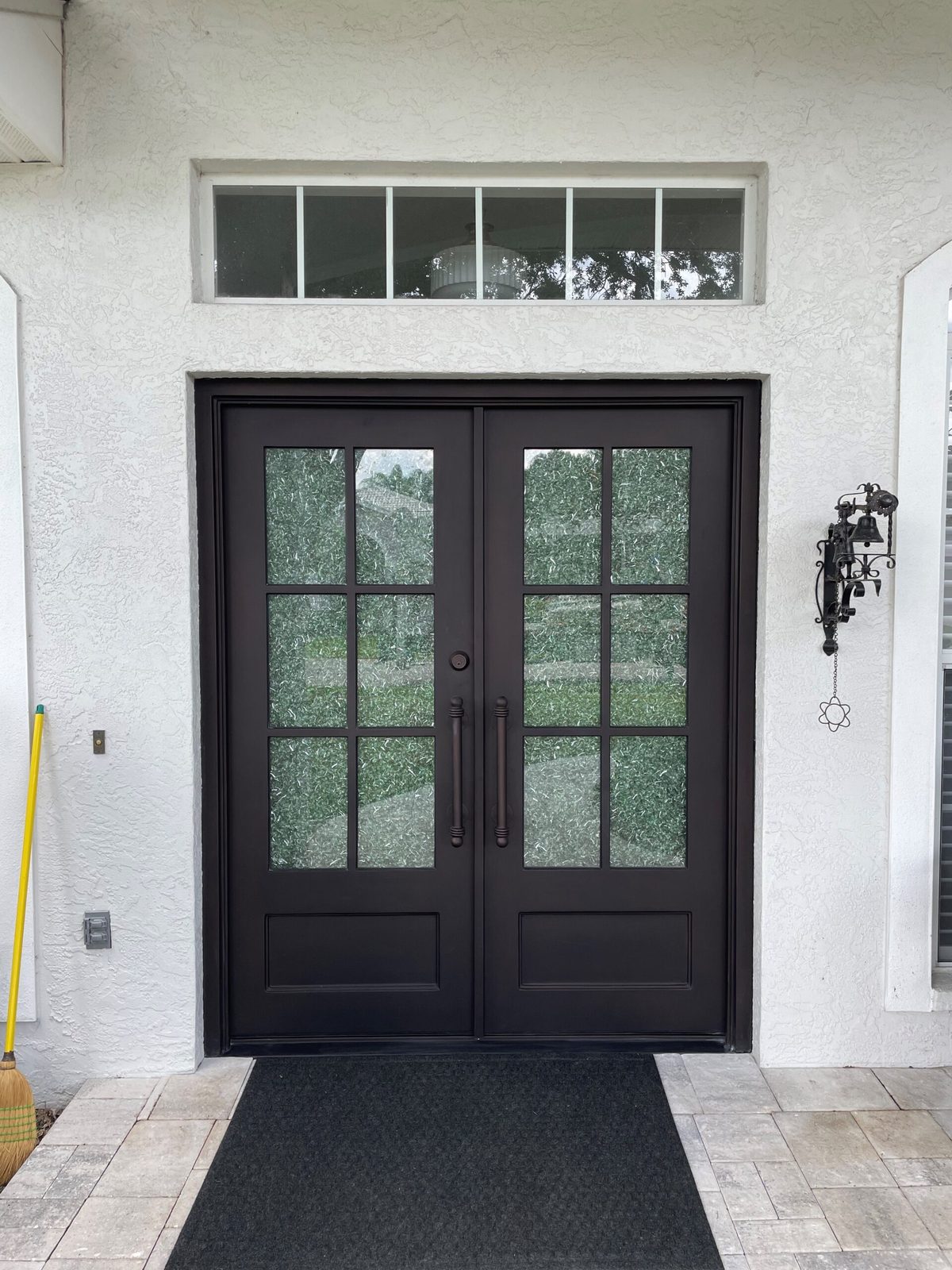 The same entry after the iron door was installed, remodel 3