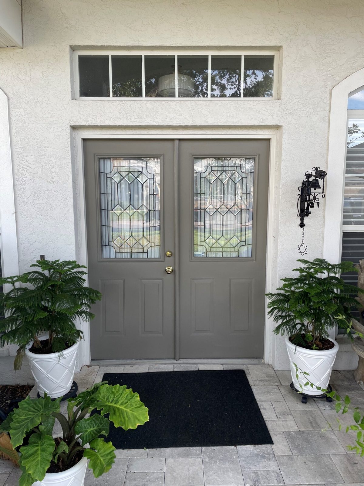 Entry before the iron door was installed, remodel 3