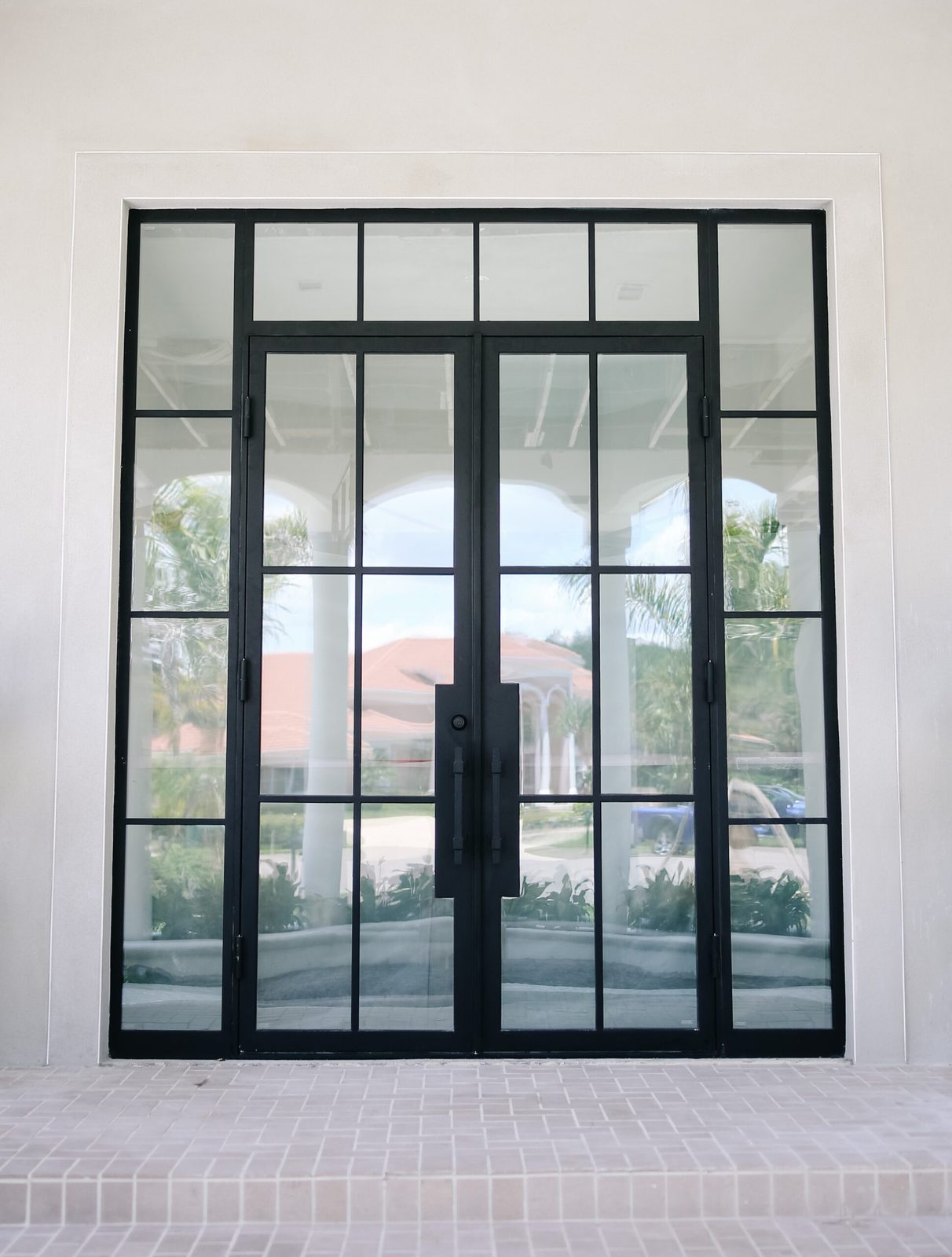 The same entry after the iron door was installed, remodel 4
