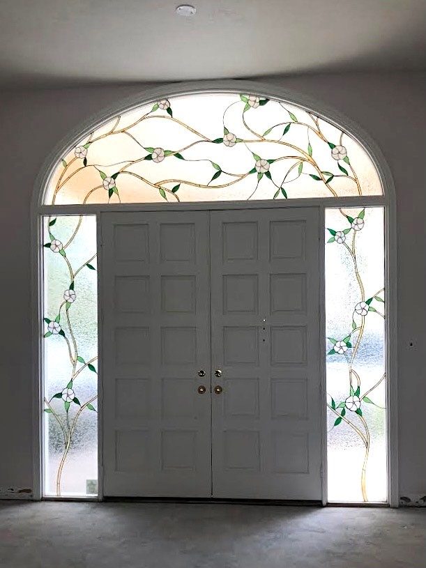 Entry before the iron door was installed, remodel 4